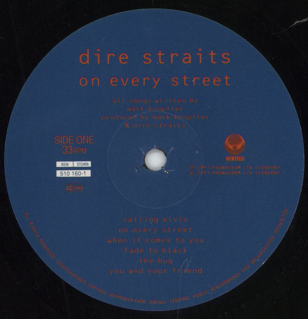 Dire Straits On Every Street - Double hype stickered EX UK vinyl LP album (LP record) DIRLPON770279