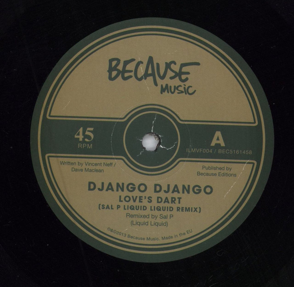 Django Django Love's Dart (Sal P Liquid Liquid Remix) - Numbered UK 12" vinyl single (12 inch record / Maxi-single)