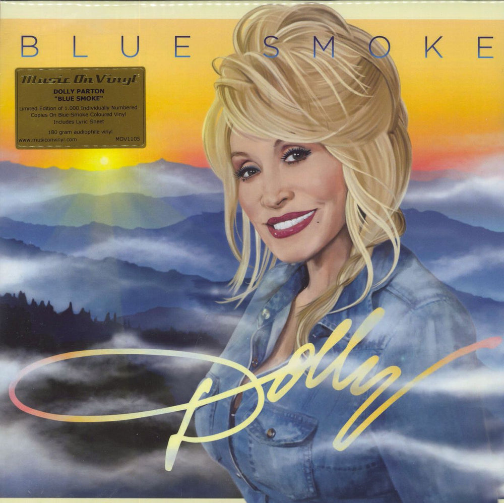 Dolly Parton Blue Smoke - 180gram Blue Smoke Vinyl + Numbered UK vinyl LP album (LP record) MOVLP1105