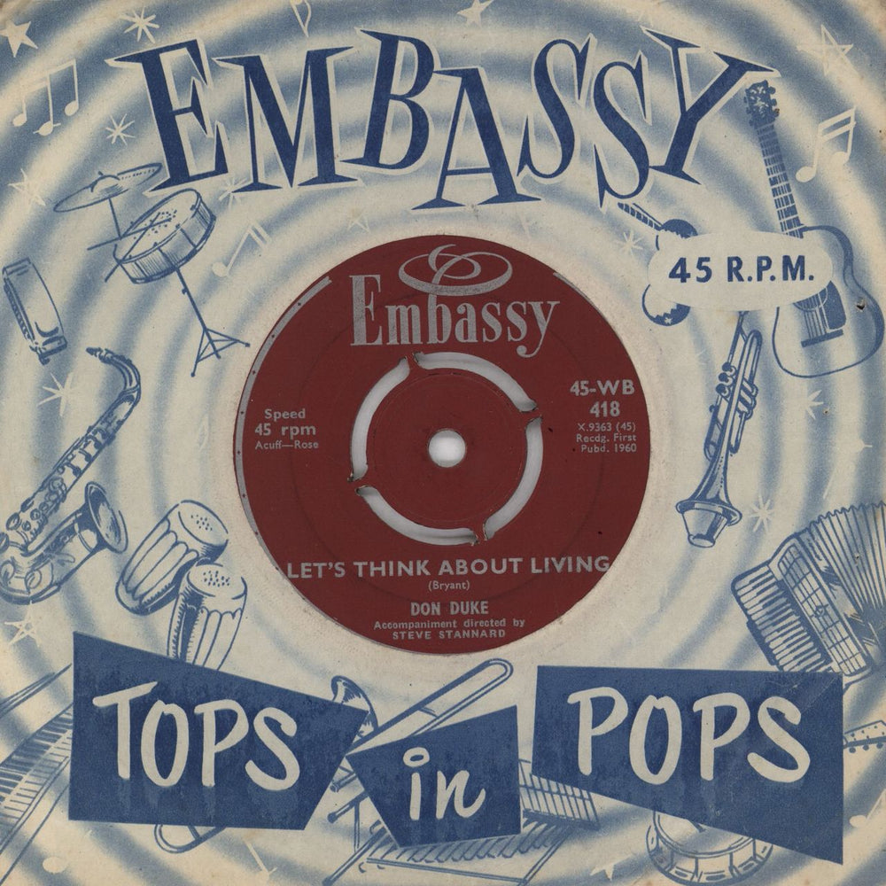 Don Duke Dreamin' UK 7" vinyl single (7 inch record / 45)