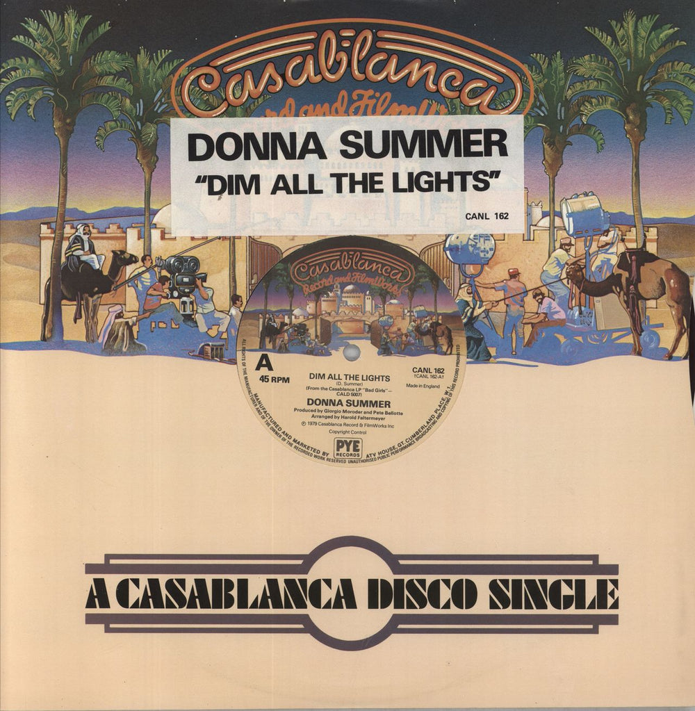 Donna Summer Dim All The Lights UK 12" vinyl single (12 inch record / Maxi-single) CANL162