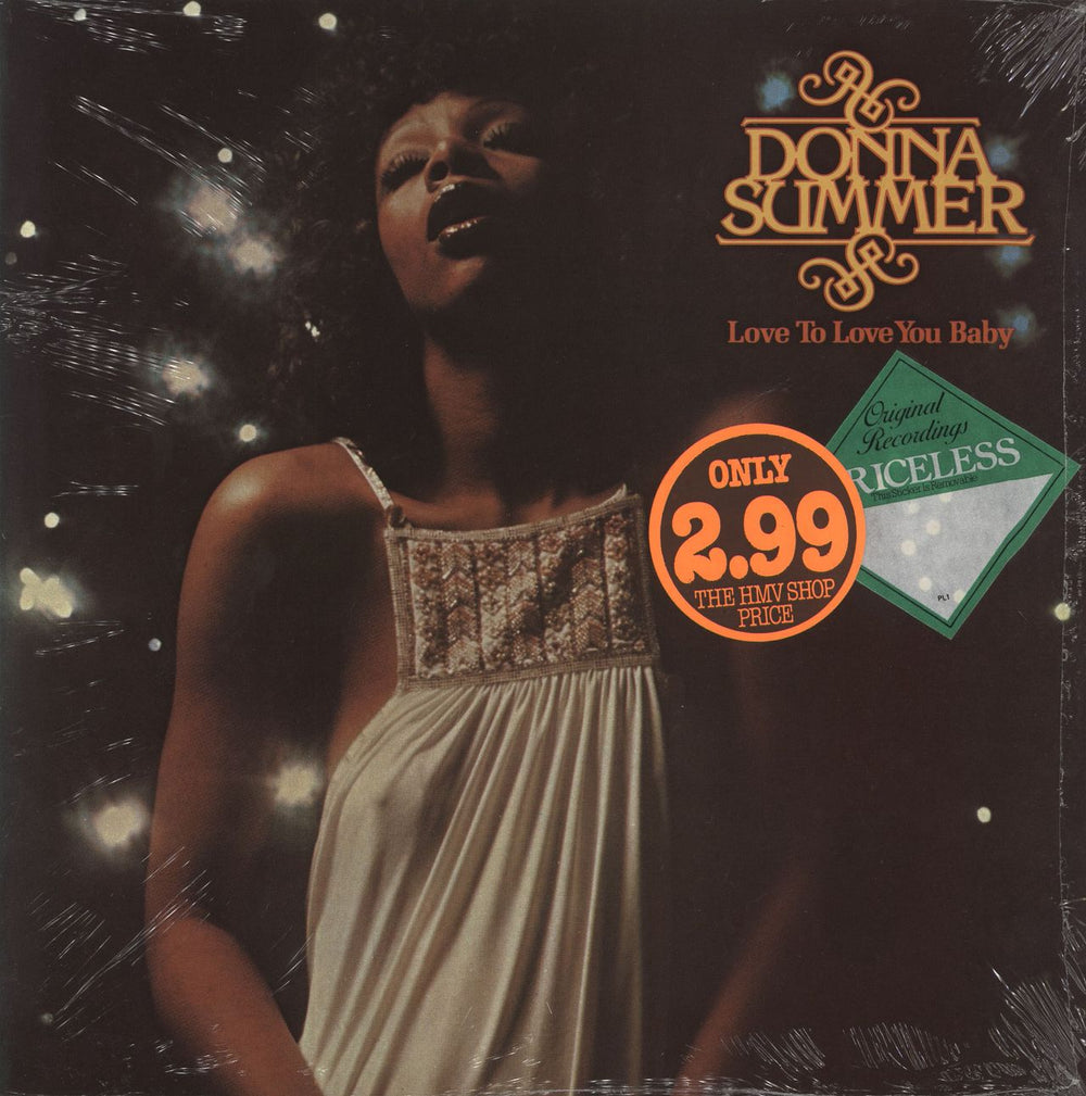 Donna Summer Love To Love You Baby - shrink UK vinyl LP album (LP record) PRICE21