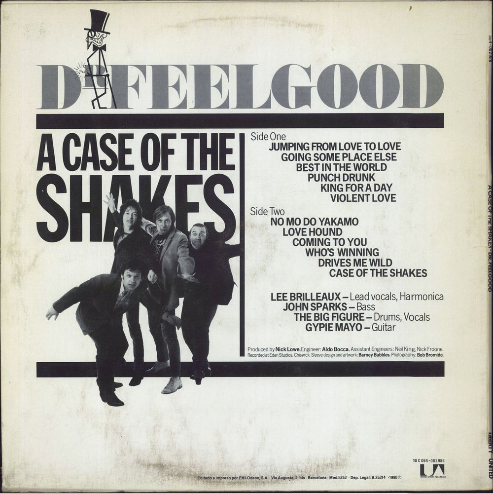 Dr Feelgood A Case Of The Shakes 'Una Situación Agitada' Spanish vinyl LP album (LP record)