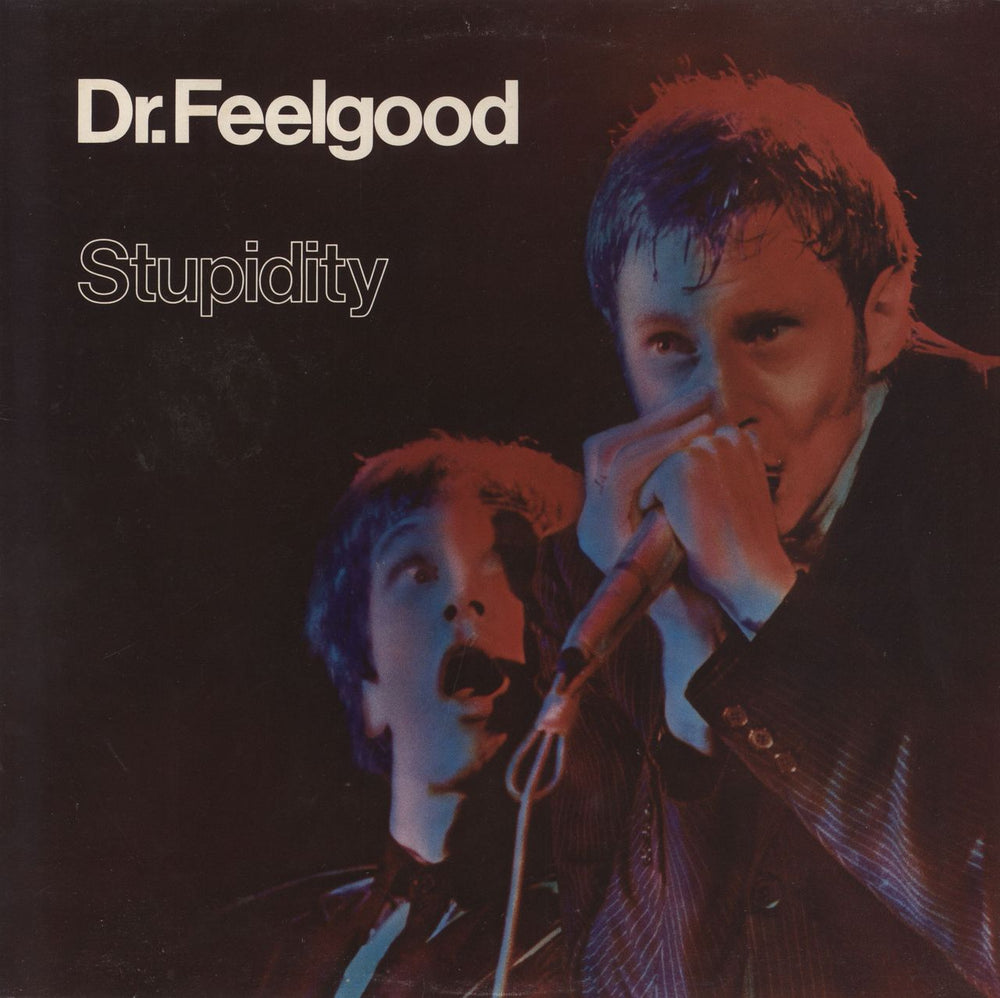 Dr Feelgood Stupidity - 1st + 7" UK vinyl LP album (LP record) UAS29990