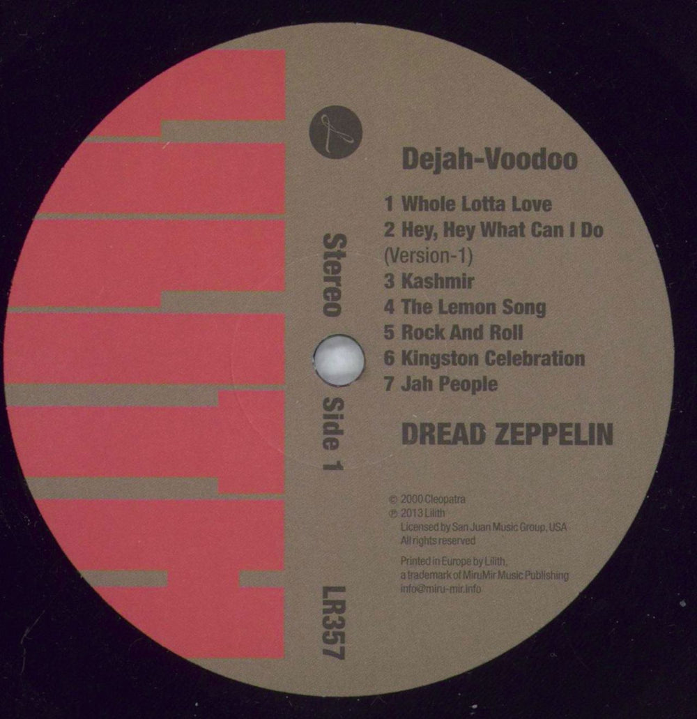 Dread Zeppelin Dejah-Voodoo - 180 Gram Vinyl + CD UK vinyl LP album (LP record) DZELPDE826298