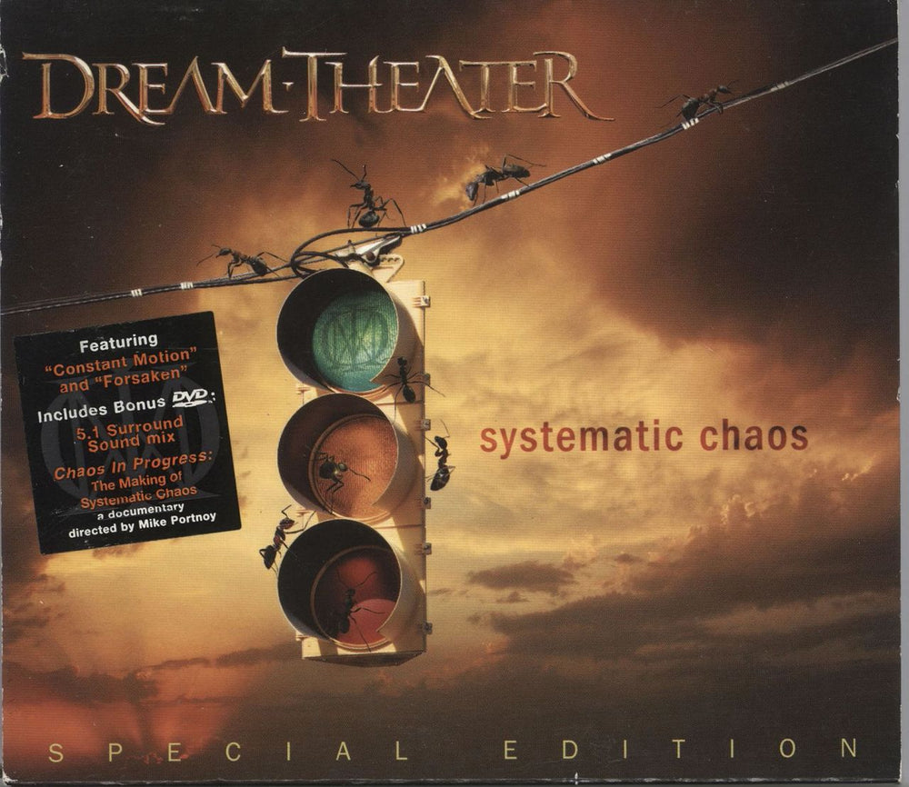 Dream Theater Systematic Chaos UK 2-disc CD/DVD set RR79928