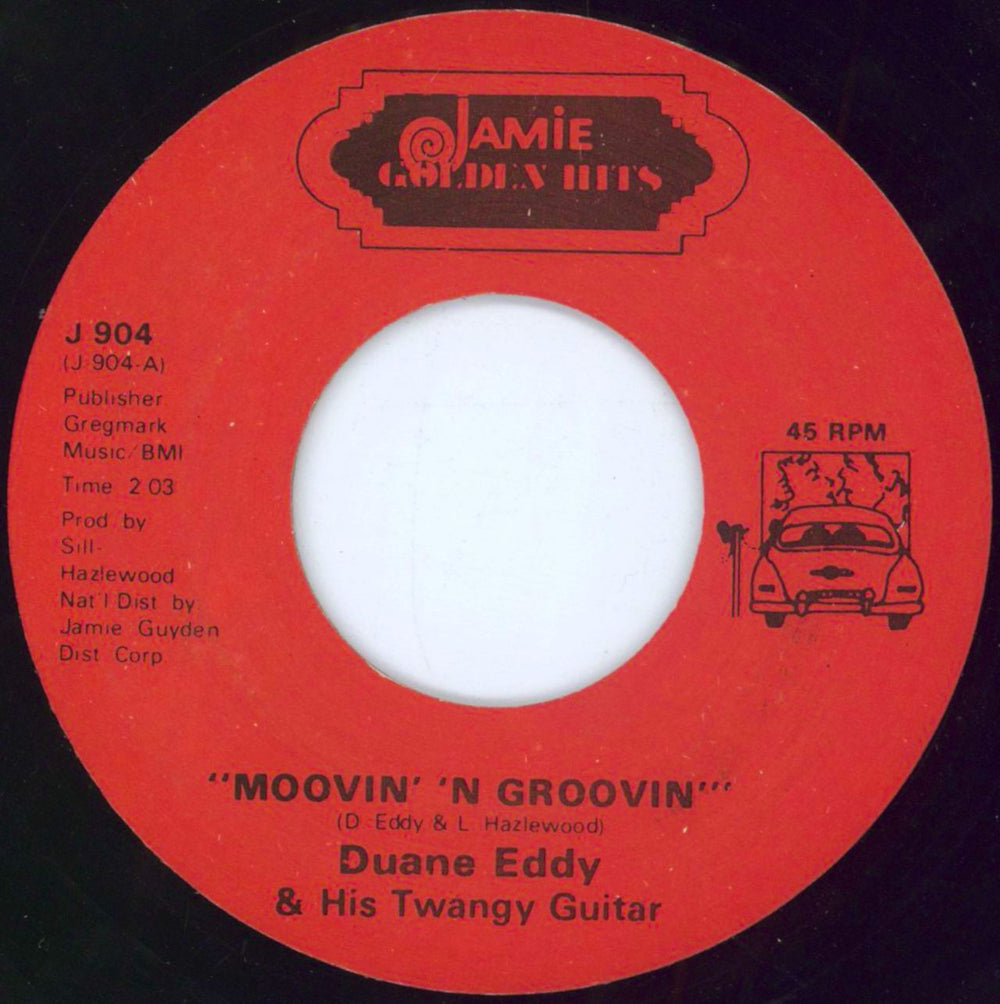 Duane Eddy Moovin' 'N Groovin US 7" vinyl single (7 inch record / 45) J904