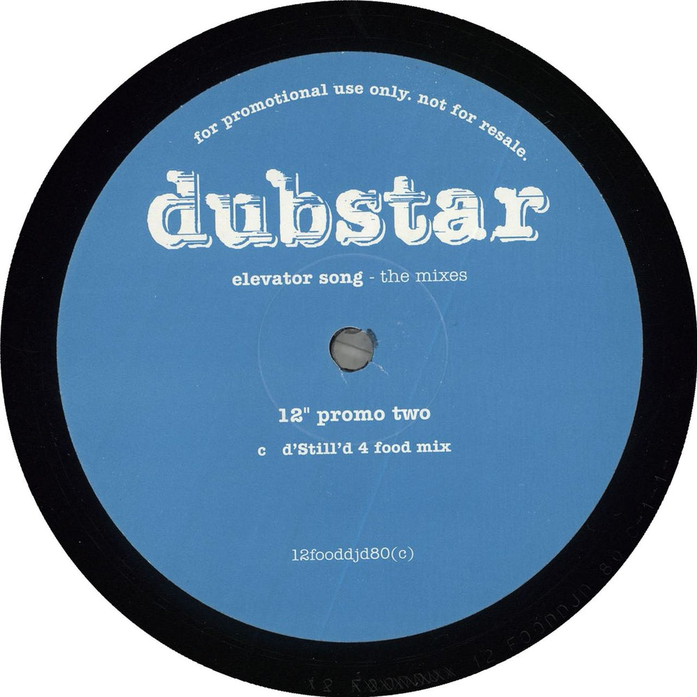 Dubstar Elevator Song (The Mixes) UK Promo 12" vinyl single (12 inch record / Maxi-single)