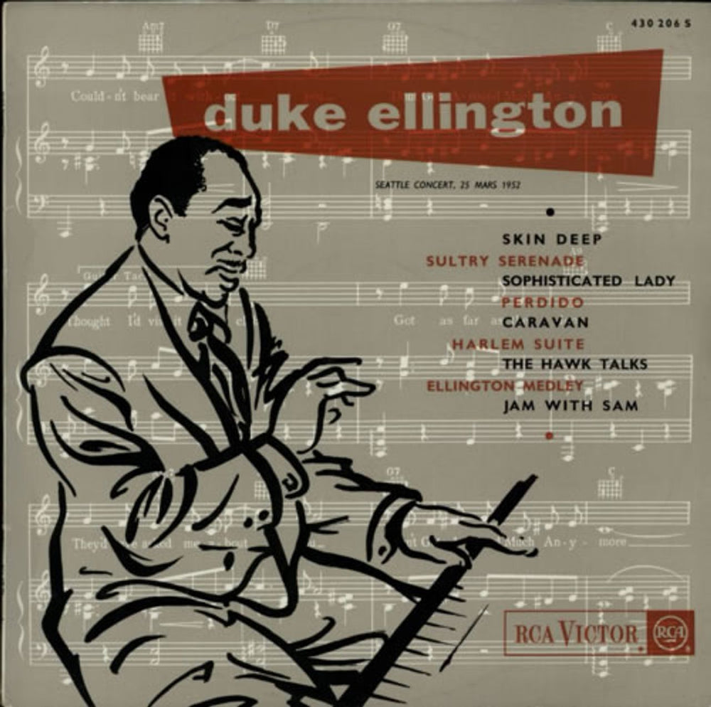 Duke Ellington Seattle Concert, 25 Mars 1952 French vinyl LP album (LP record) 430206S