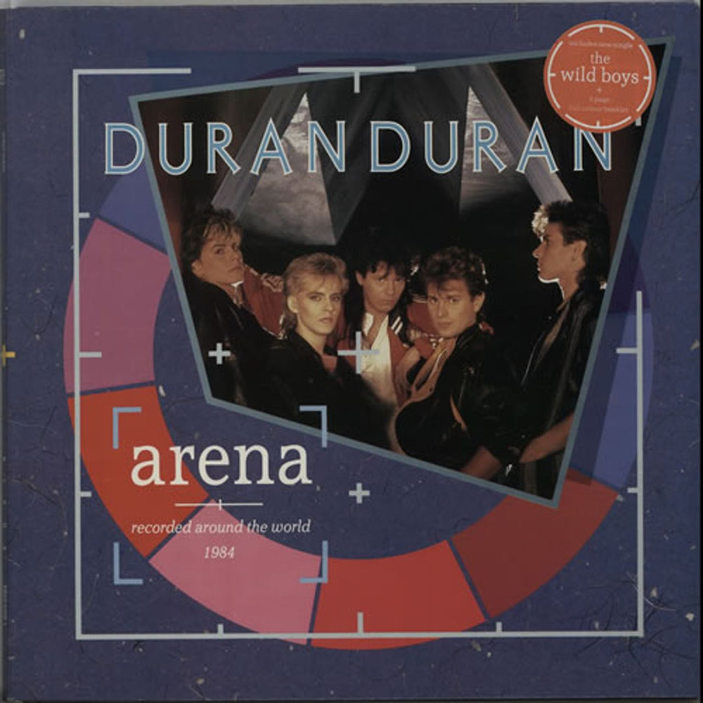 Duran Duran Arena - Stickered Sleeve UK vinyl LP album (LP record) DD2