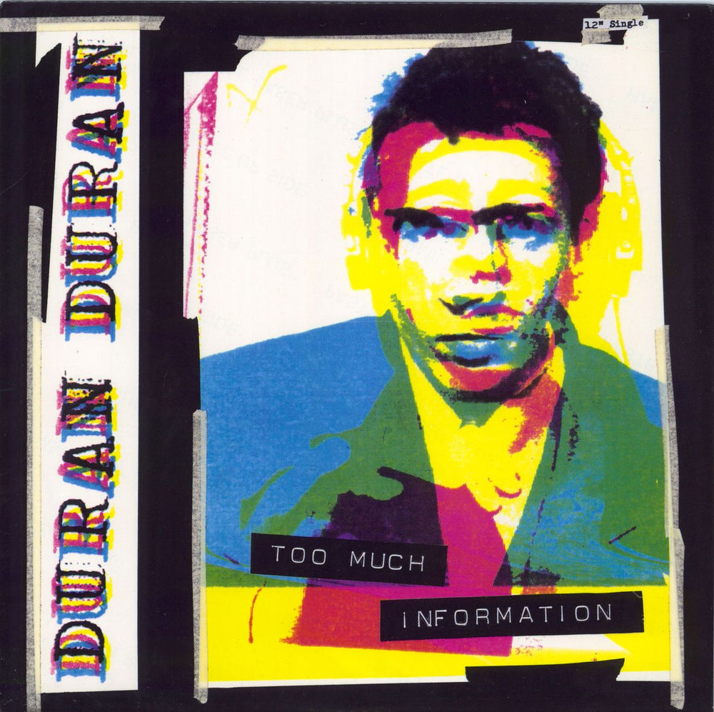 Duran Duran Too Much Information - Blue Vinyl US 12" vinyl single (12 inch record / Maxi-single) 72438580446