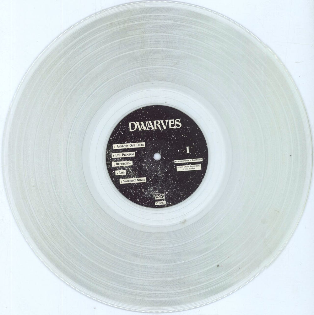 Dwarves Sugarfix - Clear Vinyl German vinyl LP album (LP record) DWALPSU805748