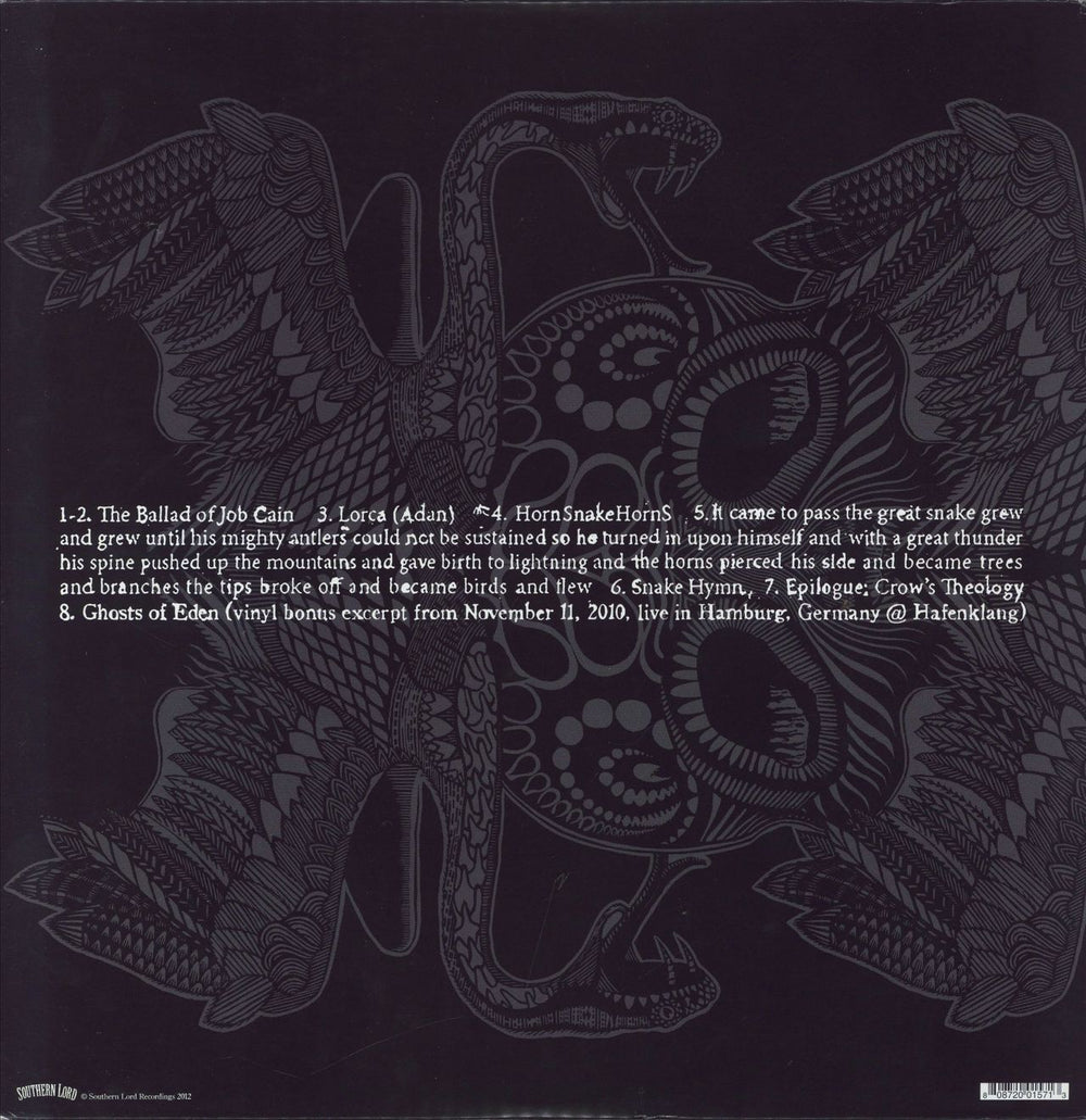 Eagle Twin The Feather Tipped The Serpent's Scale US 2-LP vinyl record set (Double LP Album) 808720015713