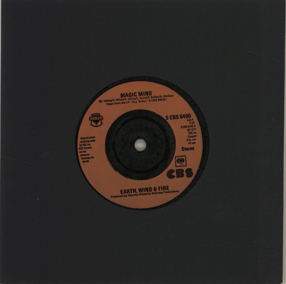 Earth Wind & Fire Magic Mind UK 7" vinyl single (7 inch record / 45) SCBS6490