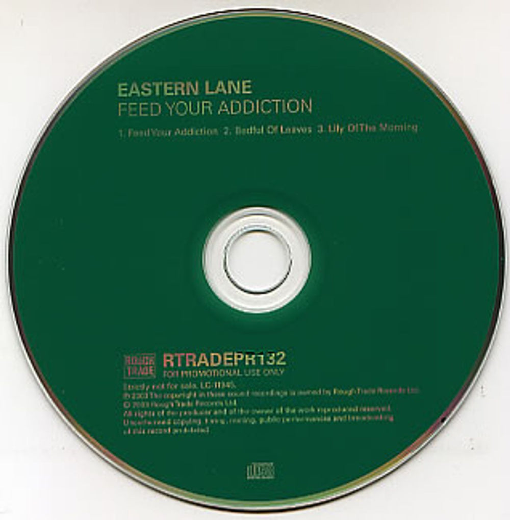 Eastern Lane Feed Your Addiction UK Promo CD single (CD5 / 5") RTRADEPR132