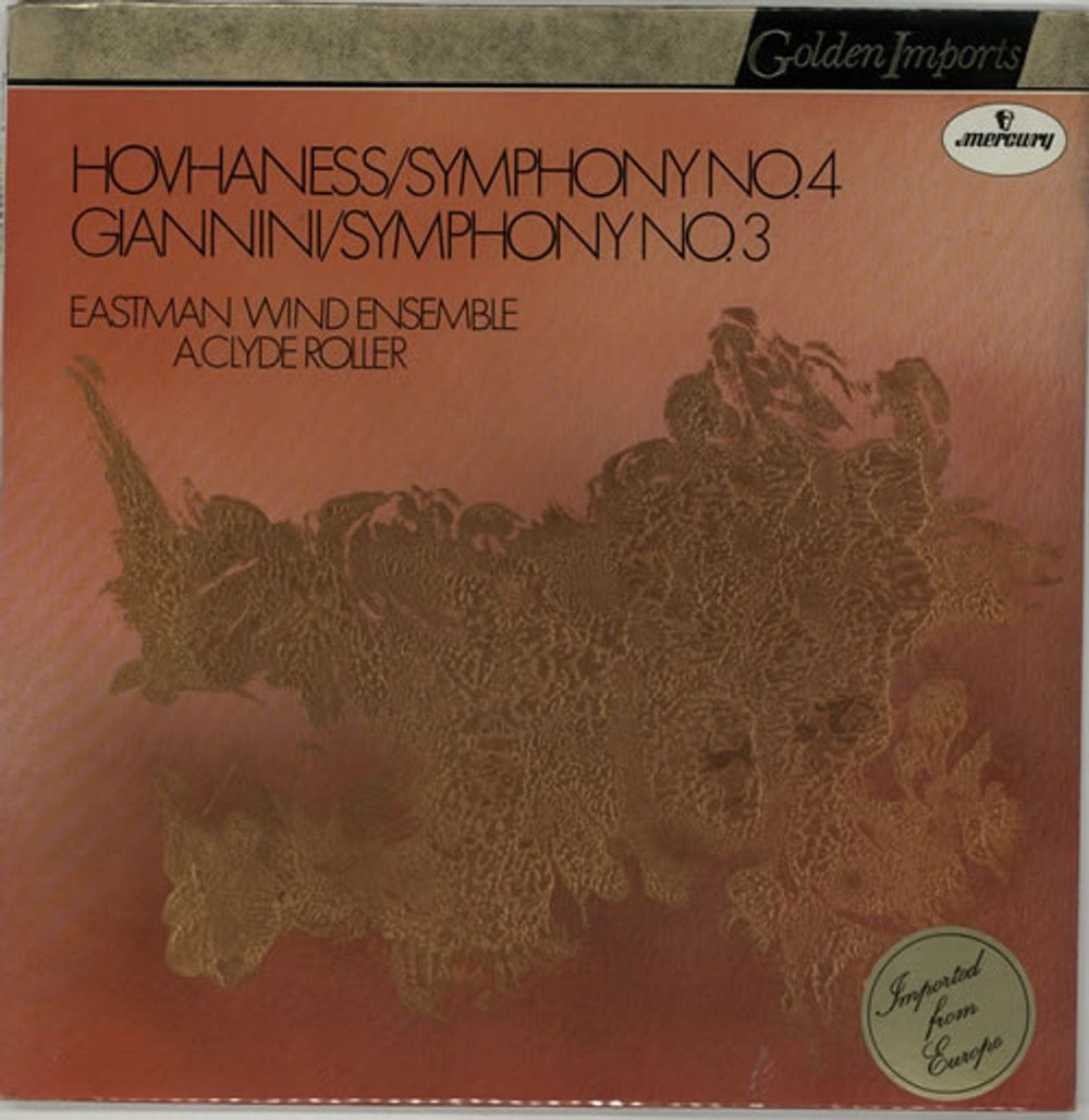 Eastman Wind Ensemble Hovhaness: Symphony No. 4 / Giannini: Symphony No. 3 - Sealed Dutch vinyl LP album (LP record) SRI75010