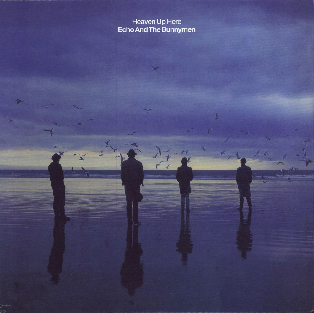 Echo & The Bunnymen Heaven Up Here - Blue Vinyl UK vinyl LP album (LP record) KODE3