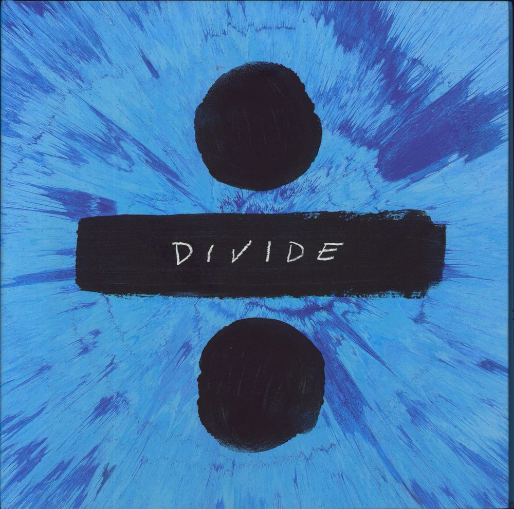 Ed Sheeran ÷ [Divide]: Deluxe Edition - Blue Vinyl + CD UK 2-LP vinyl record set (Double LP Album) 0190295859008