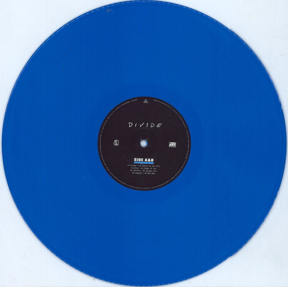Ed Sheeran ÷ [Divide]: Deluxe Edition - Blue Vinyl + CD UK 2-LP 