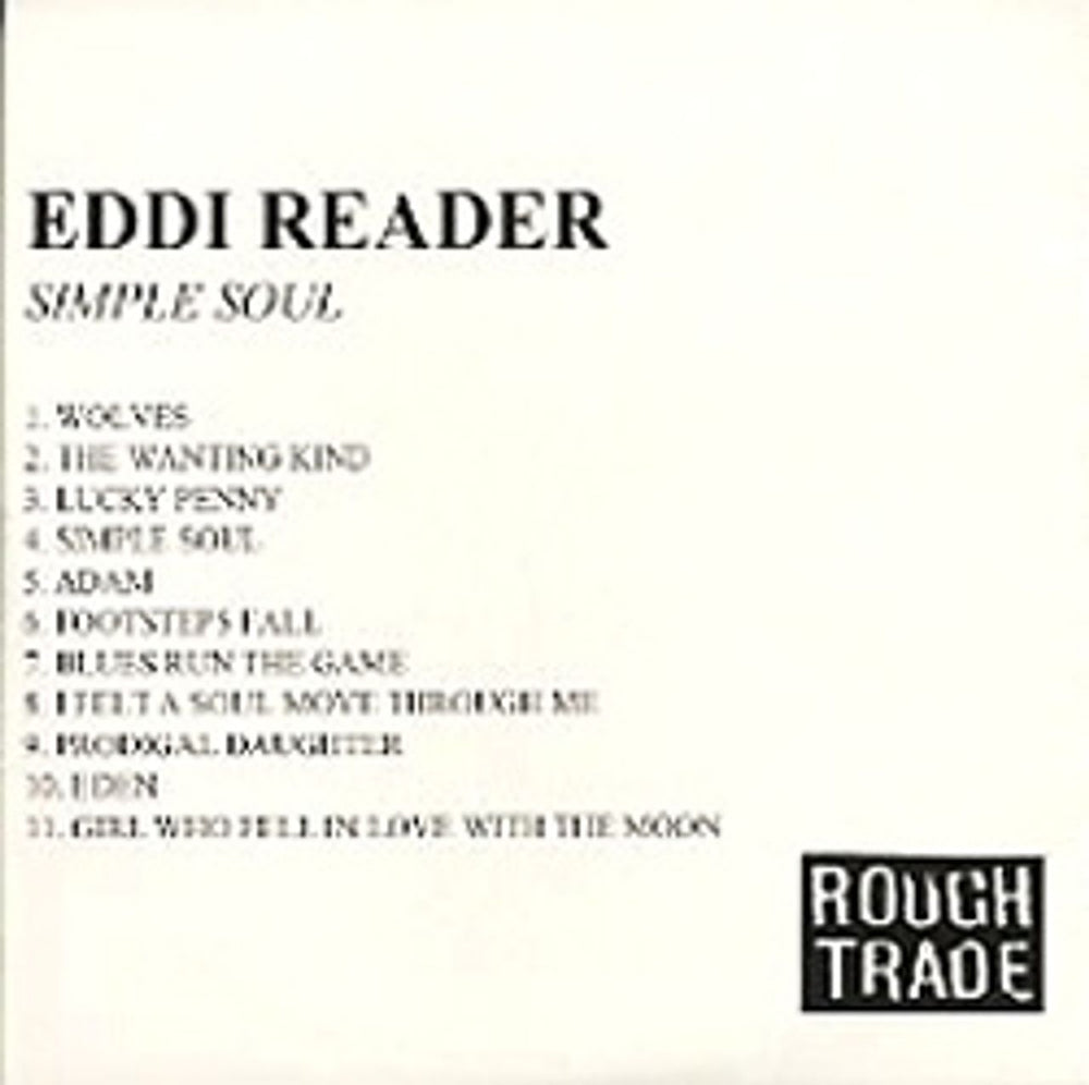 Eddi Reader Simple Soul UK Promo CD-R acetate CD ACETATE