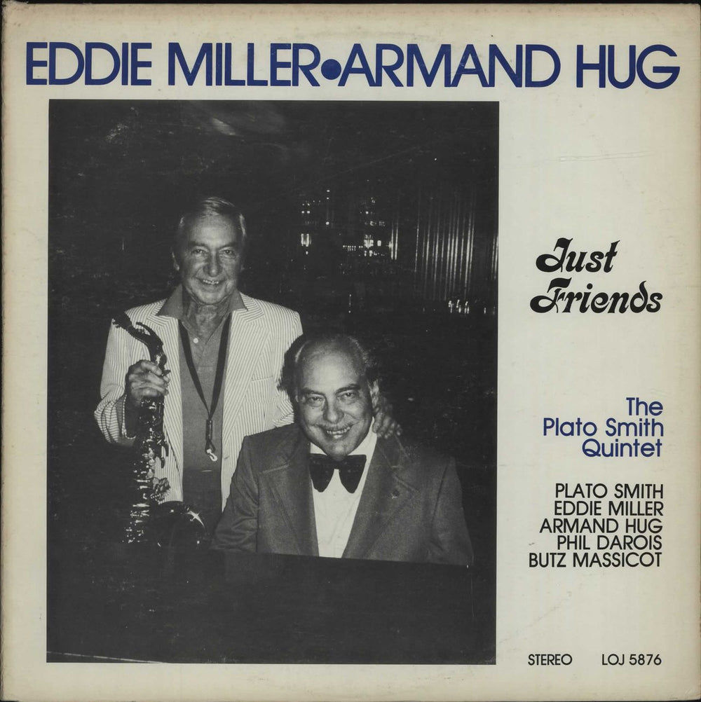 Eddie Miller Just Friends US vinyl LP album (LP record) LOJ5876