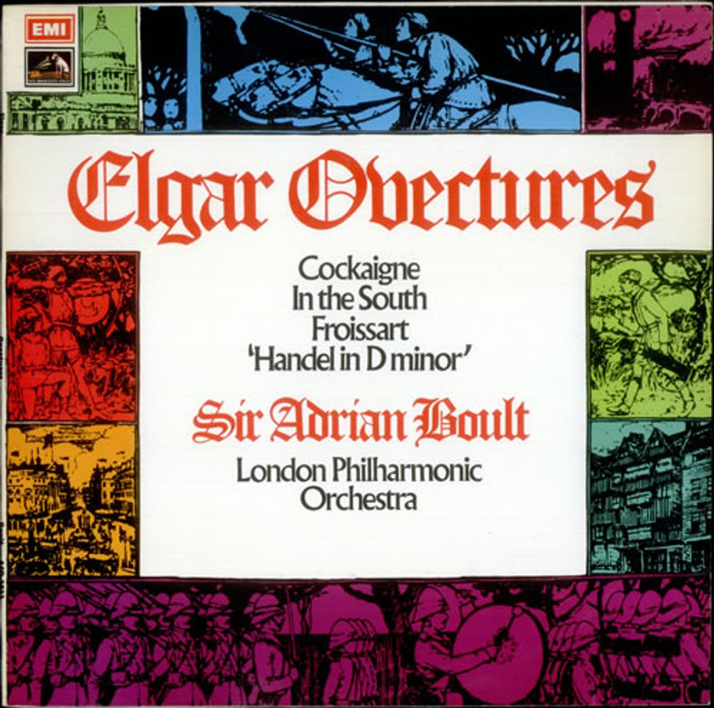 Edward Elgar Elgar Overtures UK vinyl LP album (LP record) ASD2822