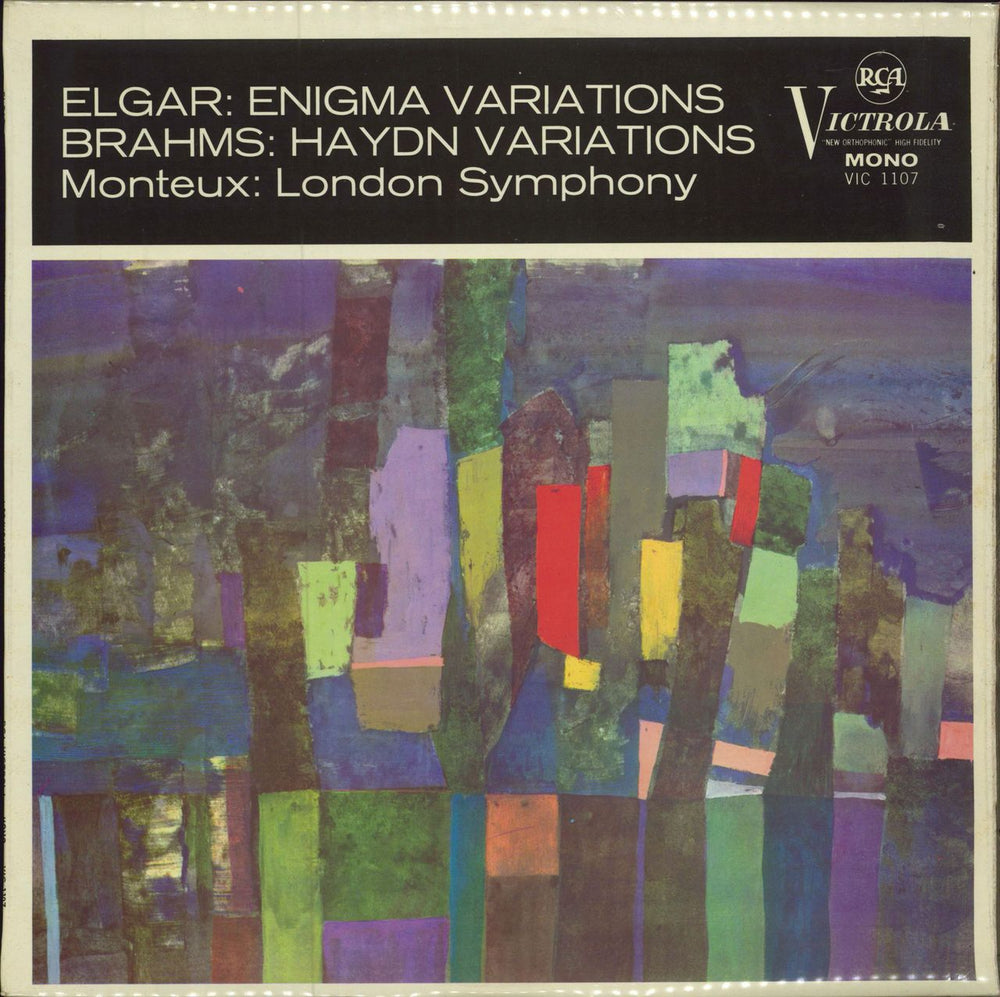 Edward Elgar Enigma Variations / Brahms: Haydn Variations UK vinyl LP album (LP record) VIC1107