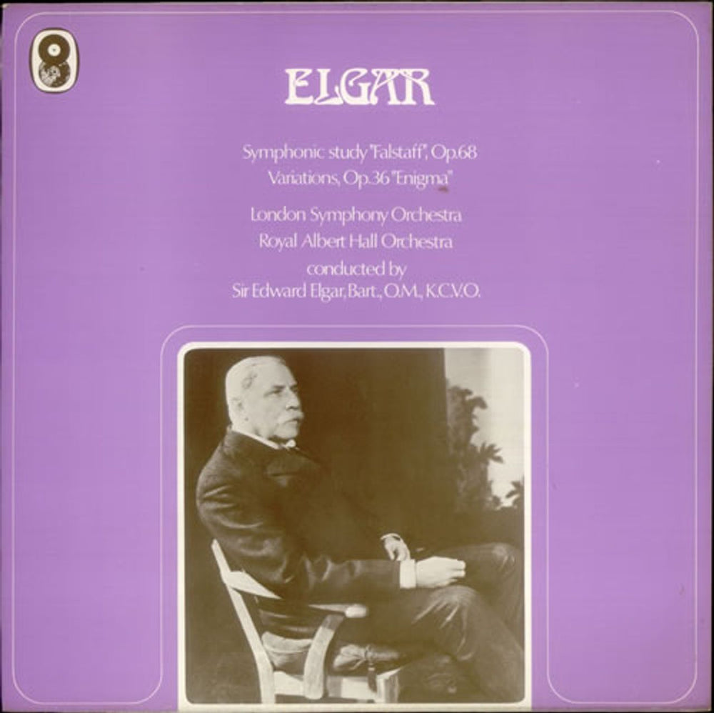 Edward Elgar 'Falstaff' Op. 68 / Variations, Op. 36 'Enigma' UK vinyl LP album (LP record) SH162