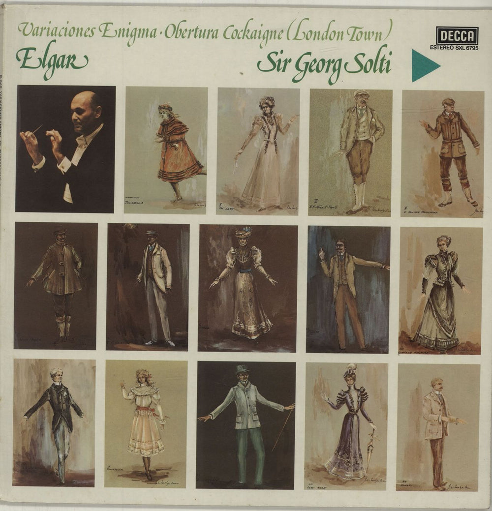 Edward Elgar Variaciones Enigma / Obertura Cockaigne (London Town) Spanish vinyl LP album (LP record) SXL6795