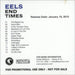 Eels End Times US Promo CD album (CDLP) CD-R ACETATE