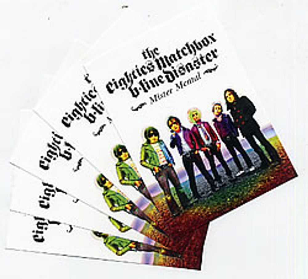 Eighties Matchbox B-Line Disaster  Mister Mental UK Promo memorabilia PROMO POSTCARDS