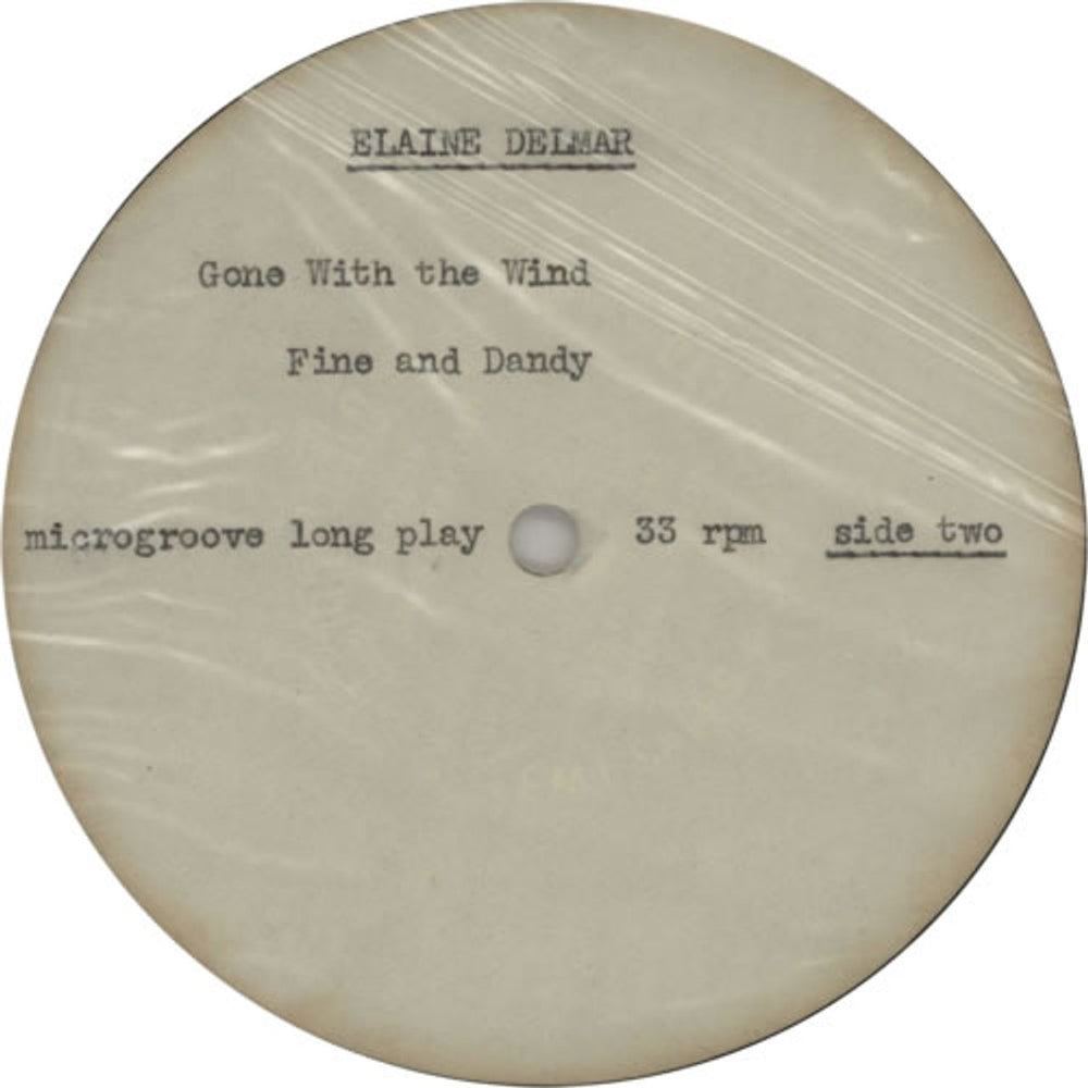 Elaine Delmar Gone With The Wind UK acetate 1EDATGO619448