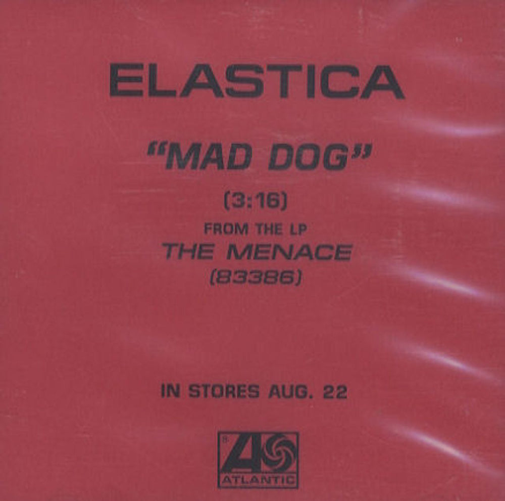 Elastica Mad Dog US Promo CD-R acetate CD ACETATE