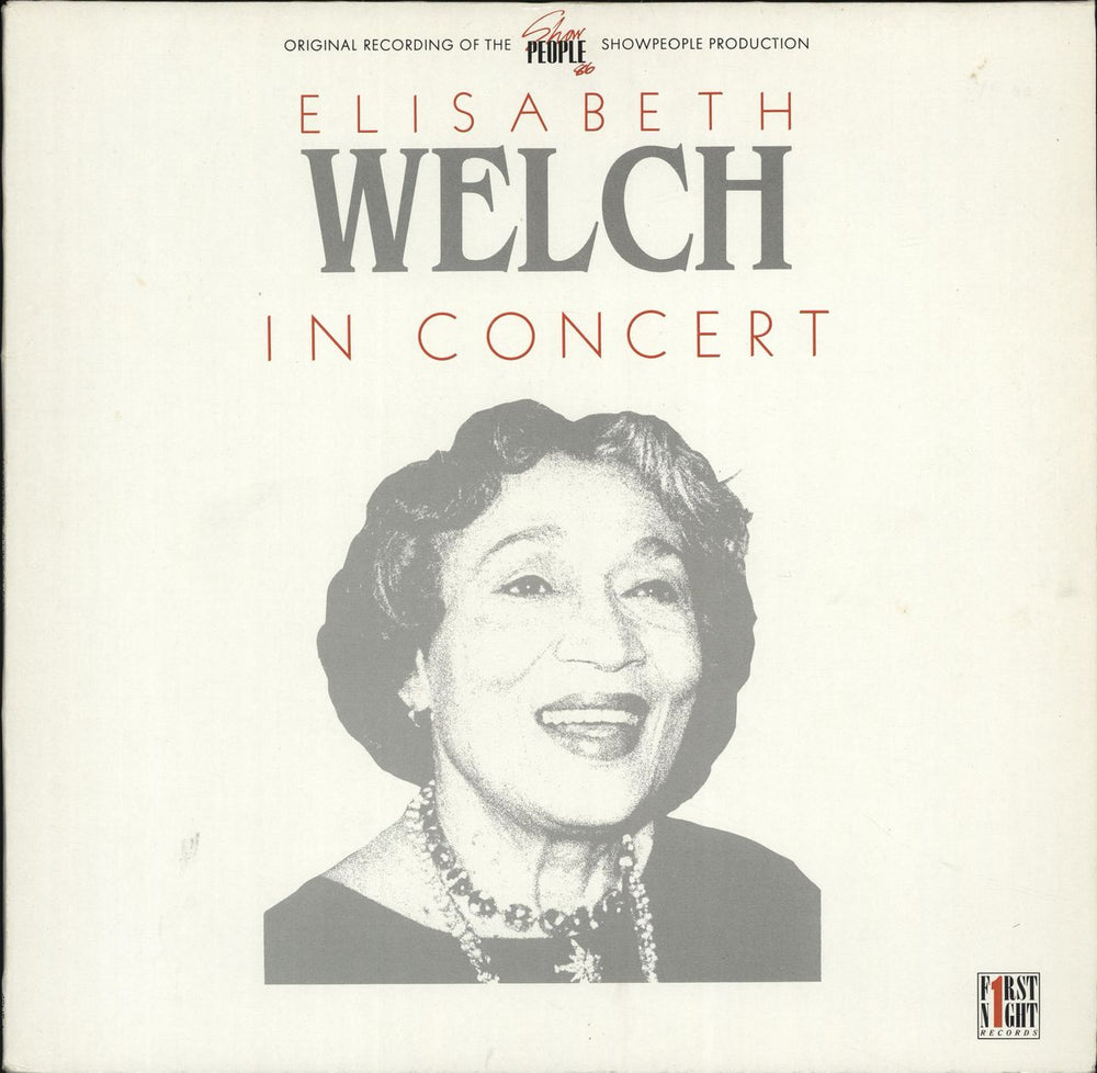 Elisabeth Welch In Concert UK vinyl LP album (LP record) SCENE4