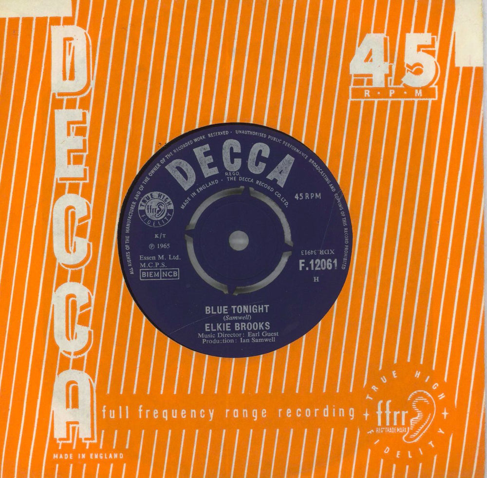 Elkie Brooks The Way You Do The Things You Do UK 7" vinyl single (7 inch record / 45)