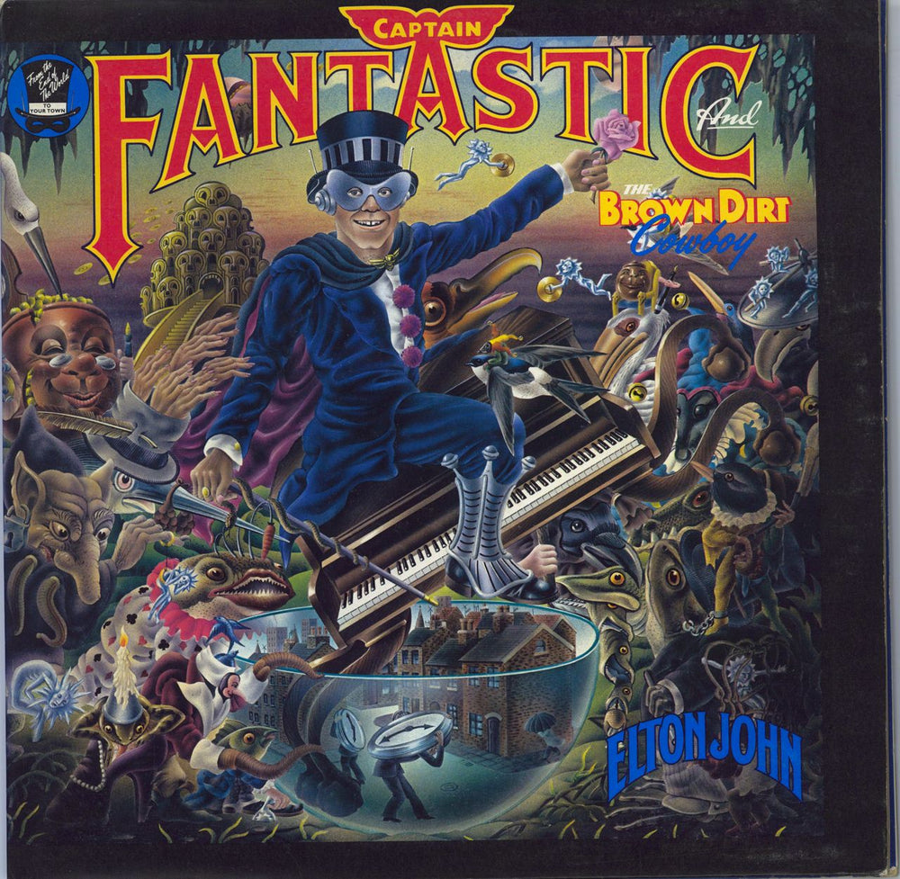 Elton John Captain Fantastic - Purple Vinyl + Booklets UK vinyl LP album (LP record) DJLPX1