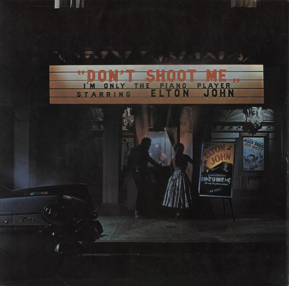 Elton John Don't Shoot Me - 1st - Red & Brown UK vinyl LP album (LP record) DJLPH427