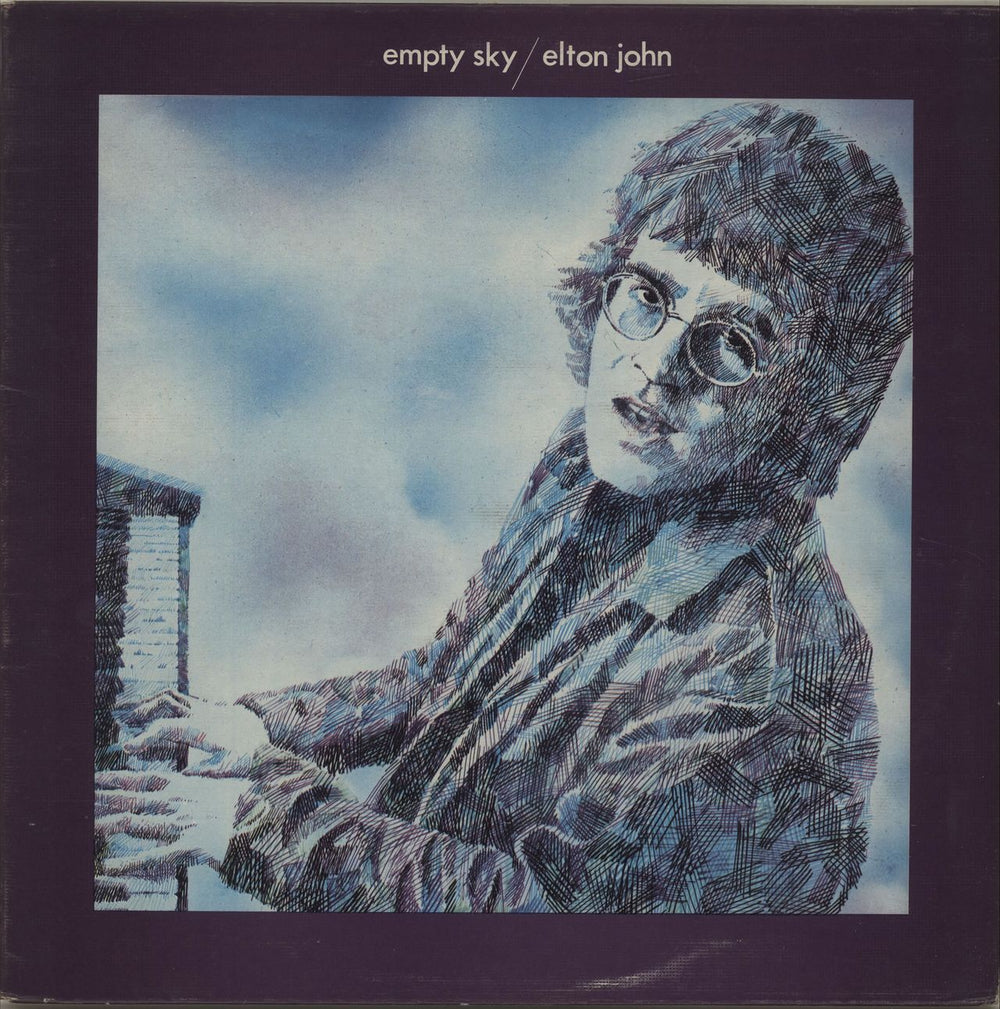 Elton John Empty Sky - Red Vinyl UK vinyl LP album (LP record) DJLPS403