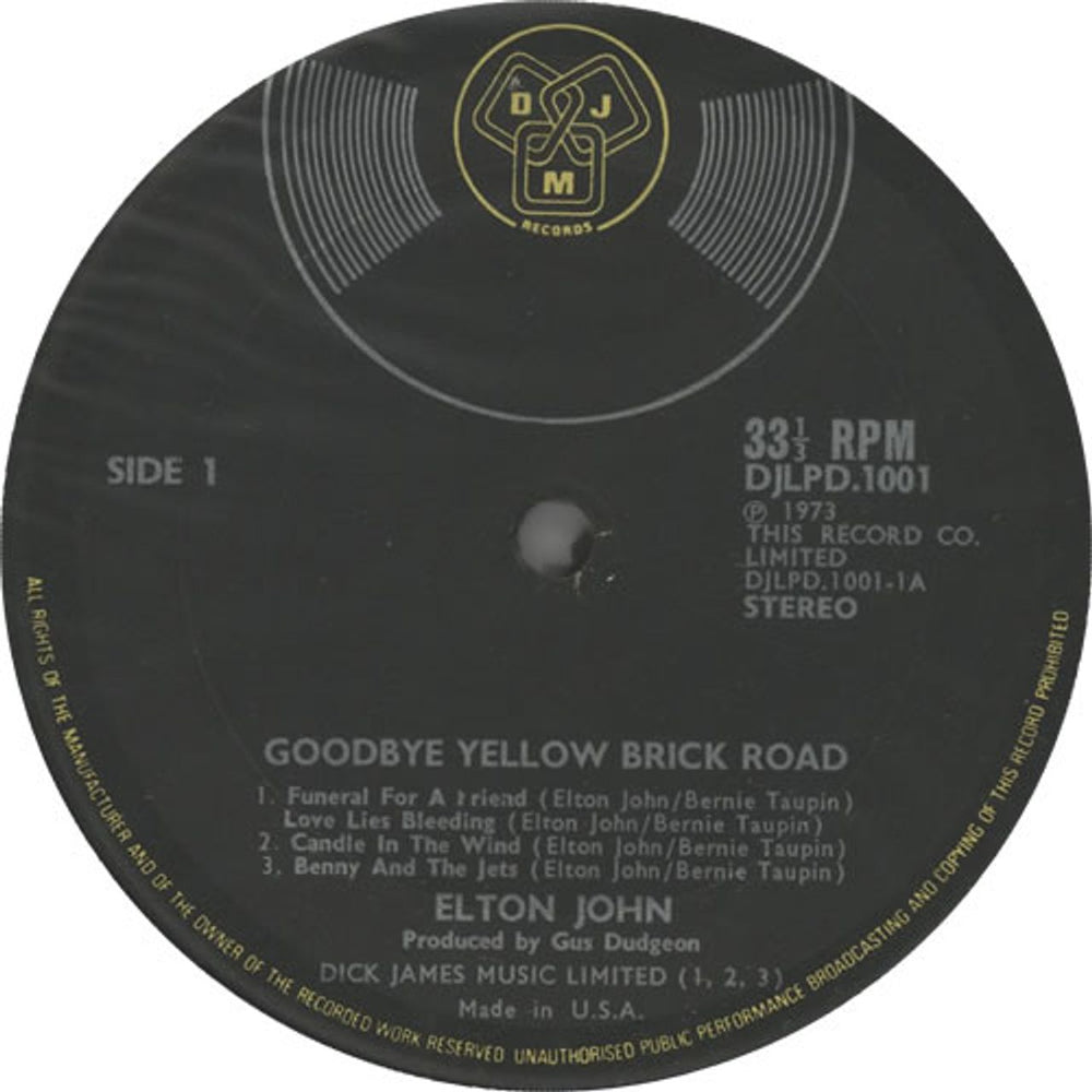 Elton John Goodbye Yellow Brick Road - Contract Press UK 2-LP vinyl record set (Double LP Album) JOH2LGO640551