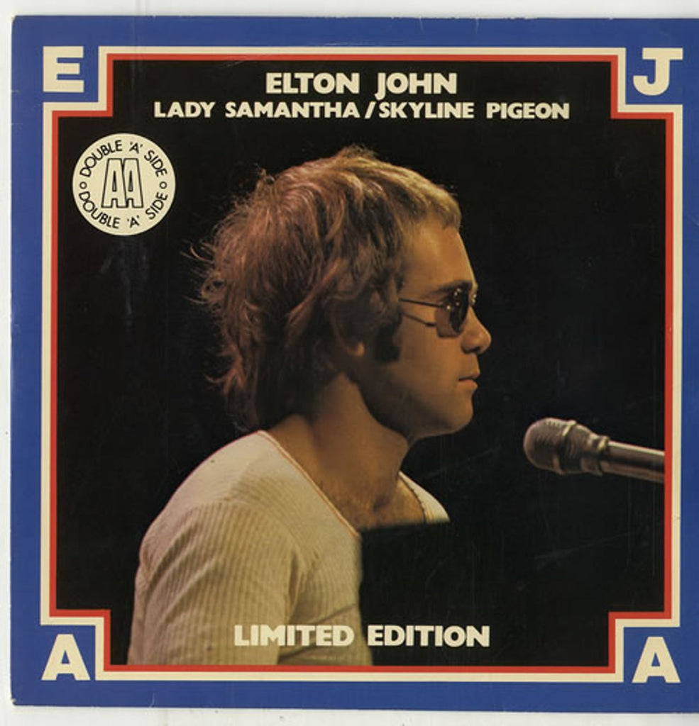 Elton John Lady Samantha / Skyline Pigeon UK 7" vinyl — RareVinyl.com