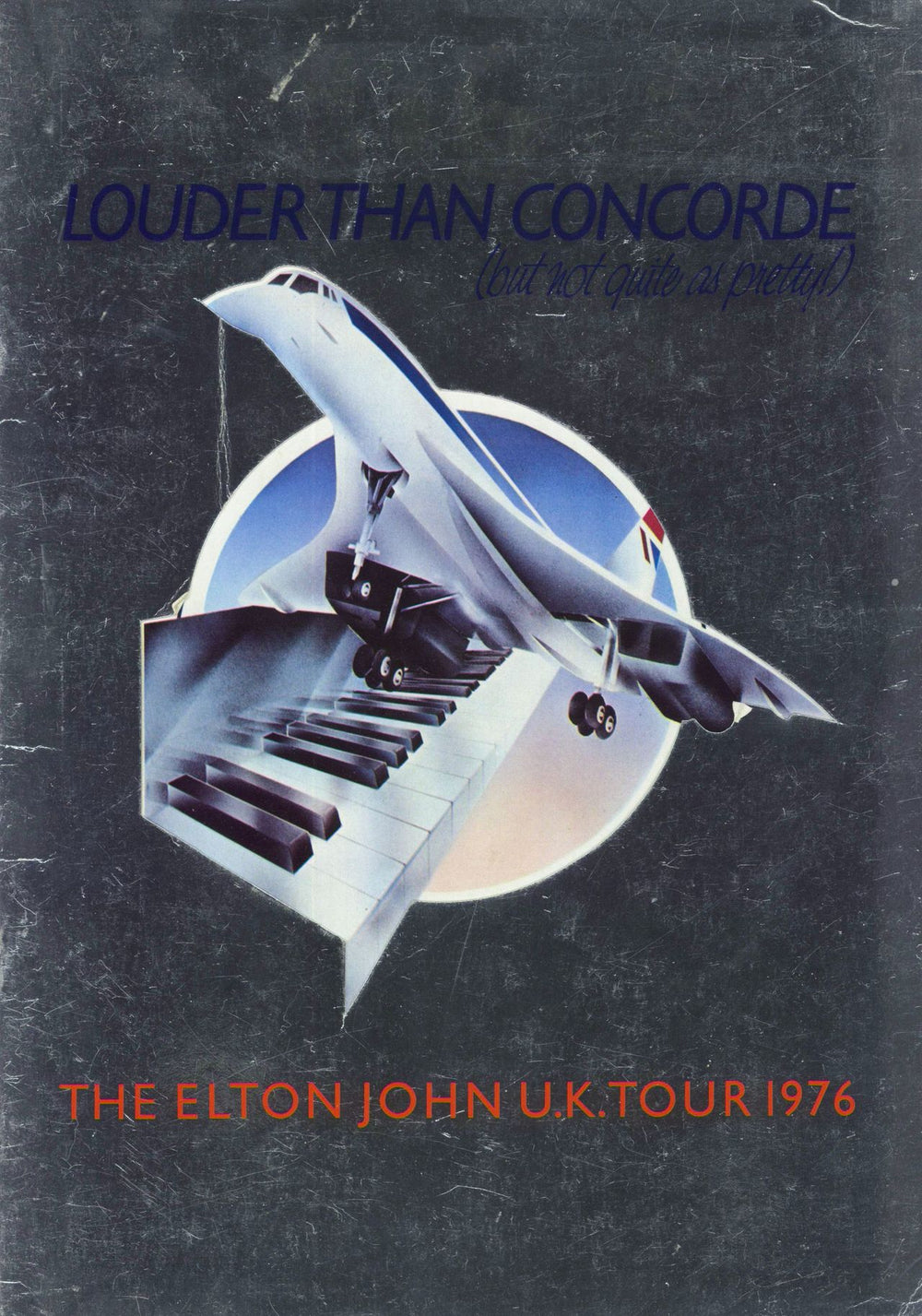 Elton John Louder Than Concorde UK tour programme TOUR PROG