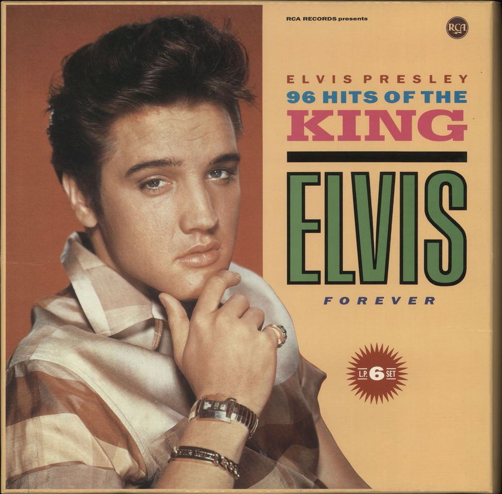 Elvis Presley 96 Hits Of The King - EX German Vinyl Box Set NL89830(6)