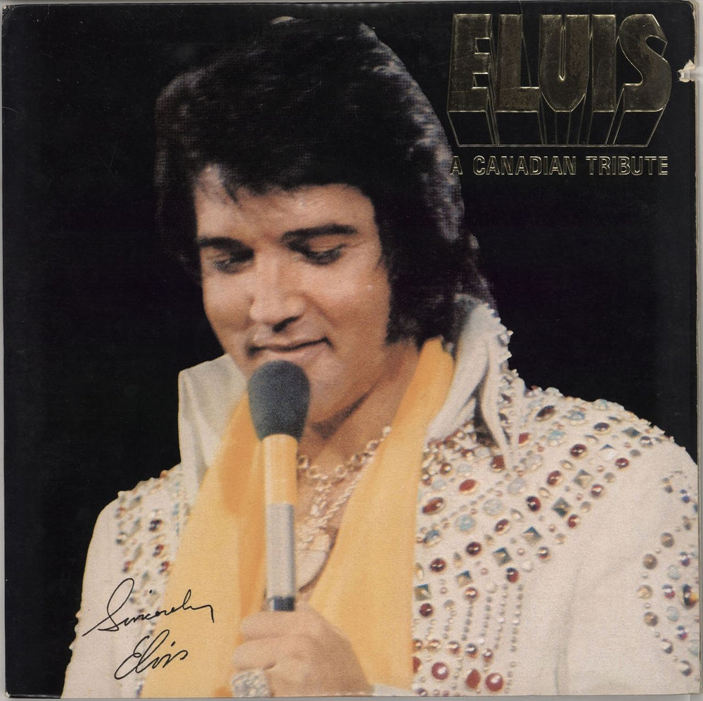 Elvis Presley A Canadian Tribute - Gold Vinyl US vinyl LP album (LP record) KKL1-7065