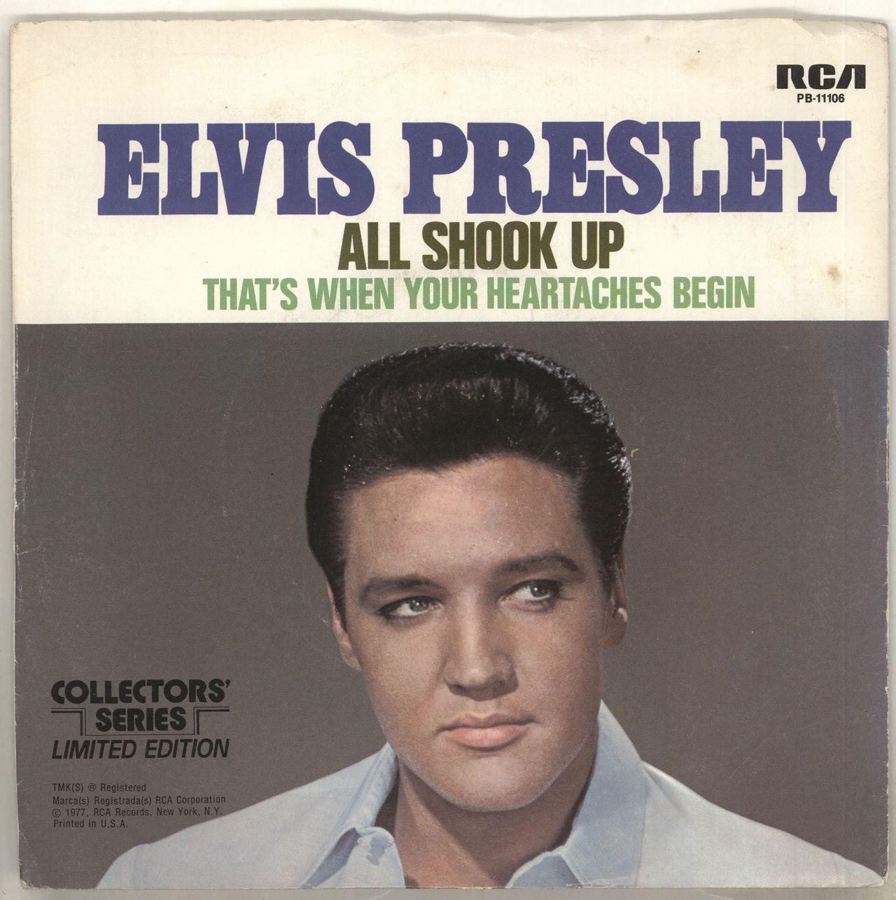 Elvis Presley All Shook Up US 7" vinyl — RareVinyl.com