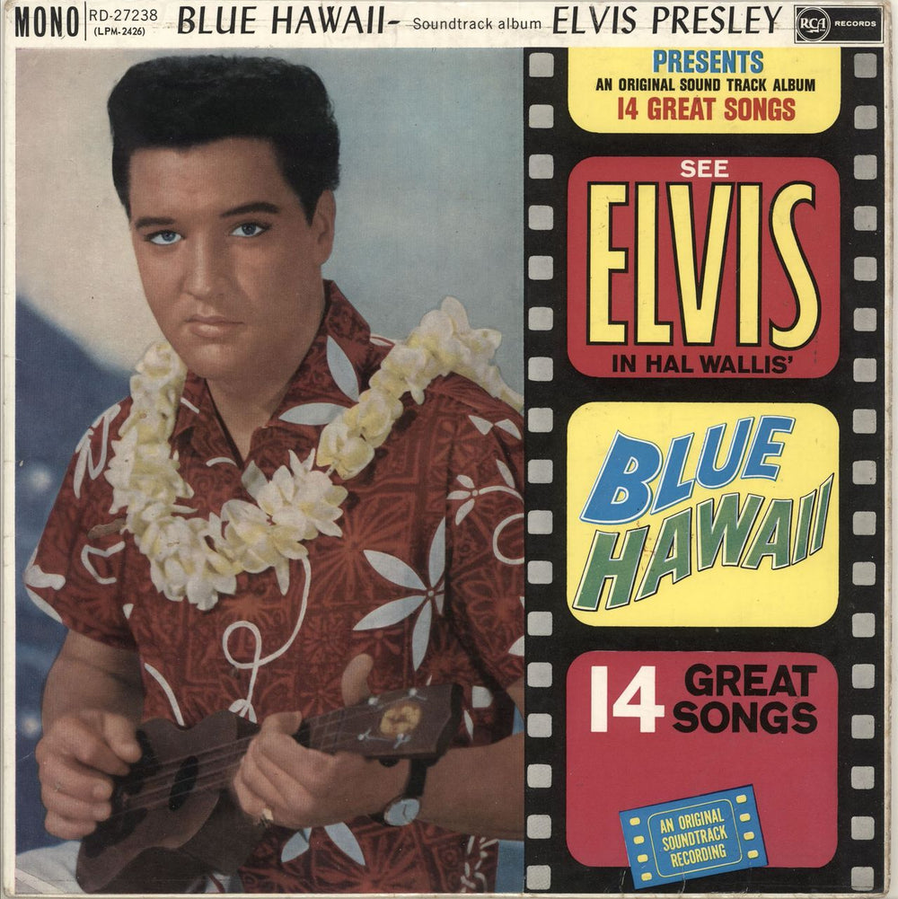 Elvis Presley Blue Hawaii - 1st - EX UK vinyl LP album (LP record) RD-27238