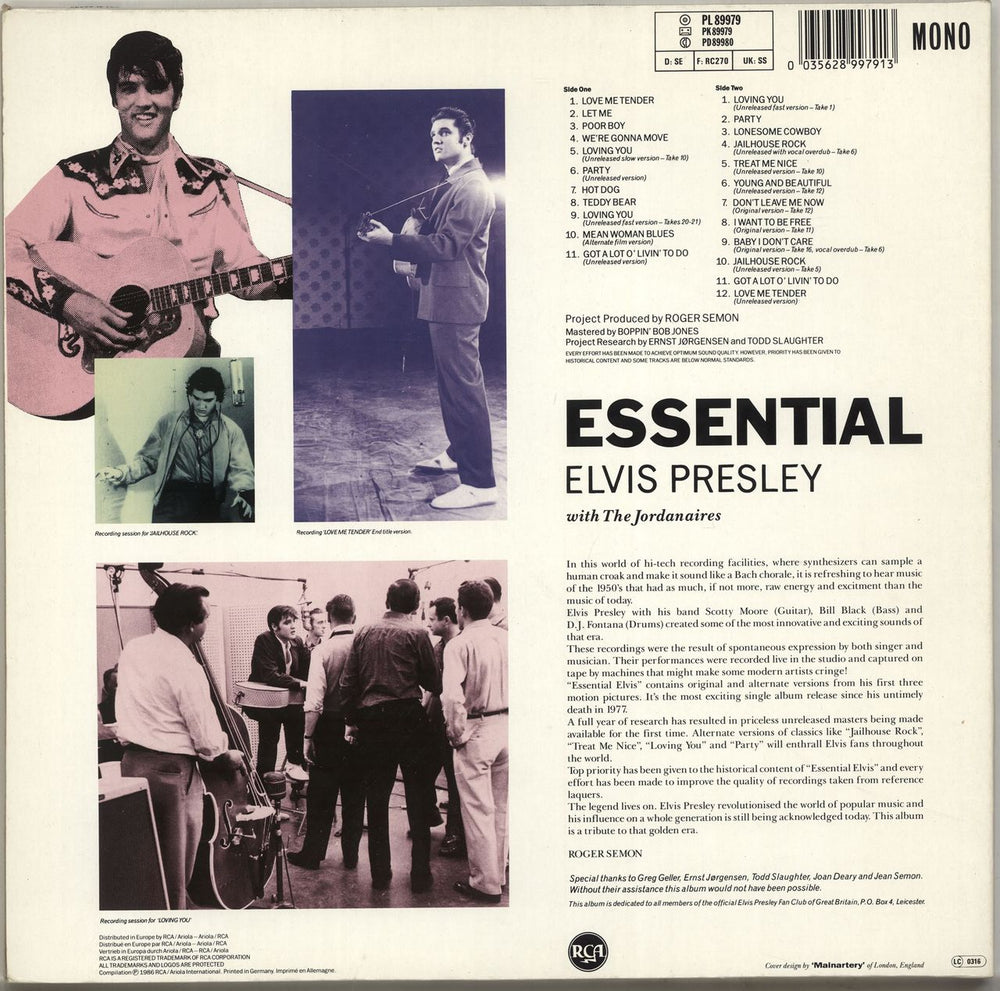 Elvis Presley Essential Elvis German vinyl LP album (LP record) ELVLPES343090