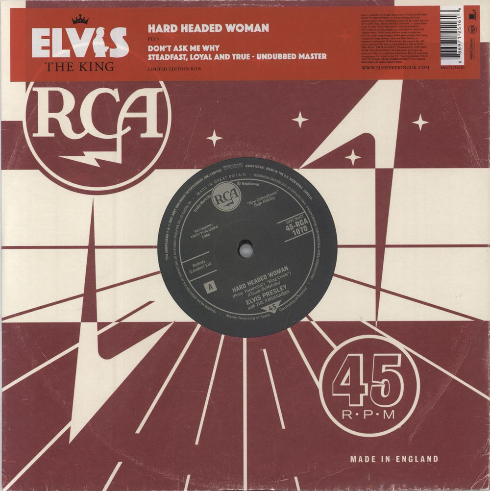 Elvis Presley Hard Headed Woman - Sealed UK 10" vinyl single (10 inch record) 88697125161