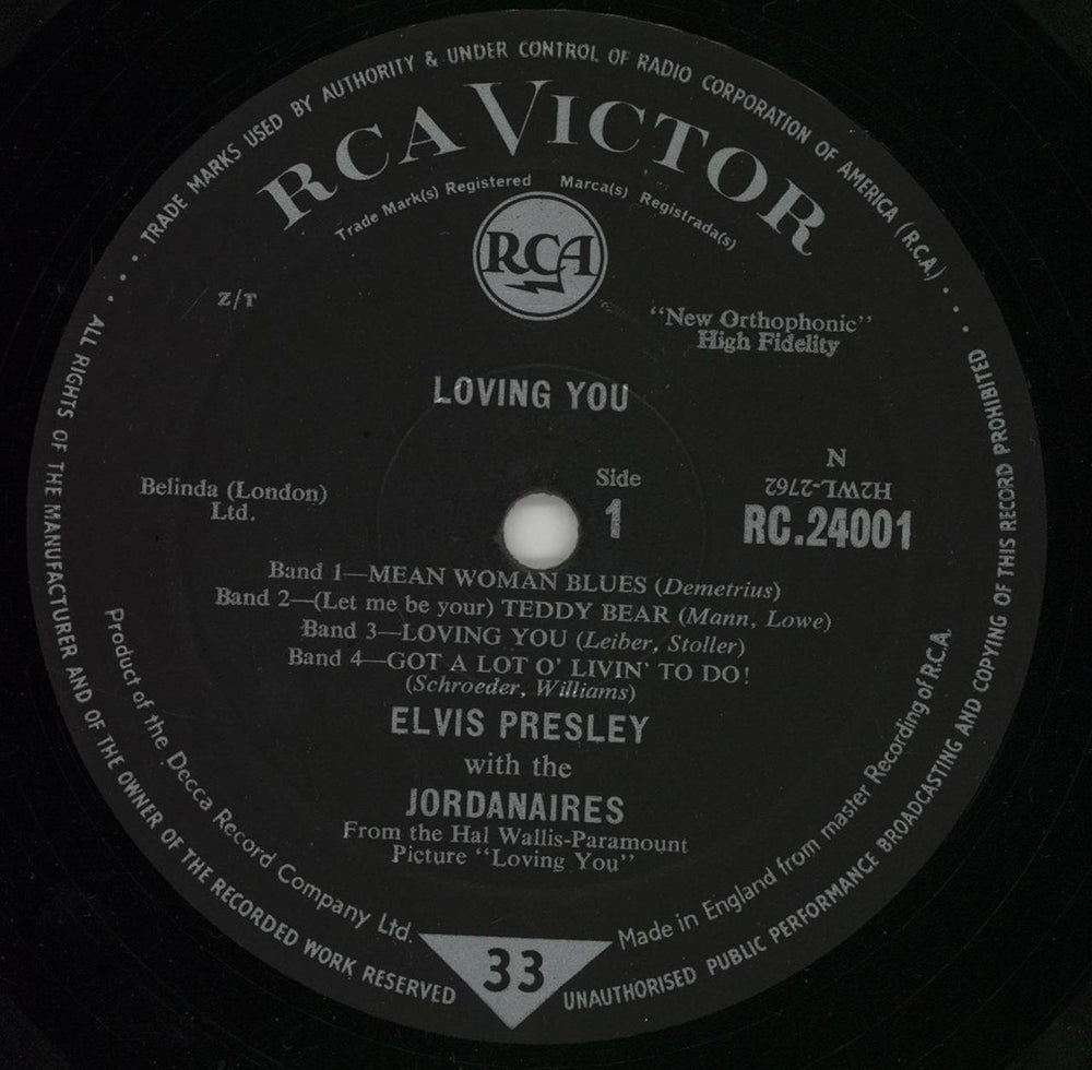 Elvis Presley Loving You - 4th - VG+/EX UK 10" vinyl single (10 inch record) ELV10LO758501