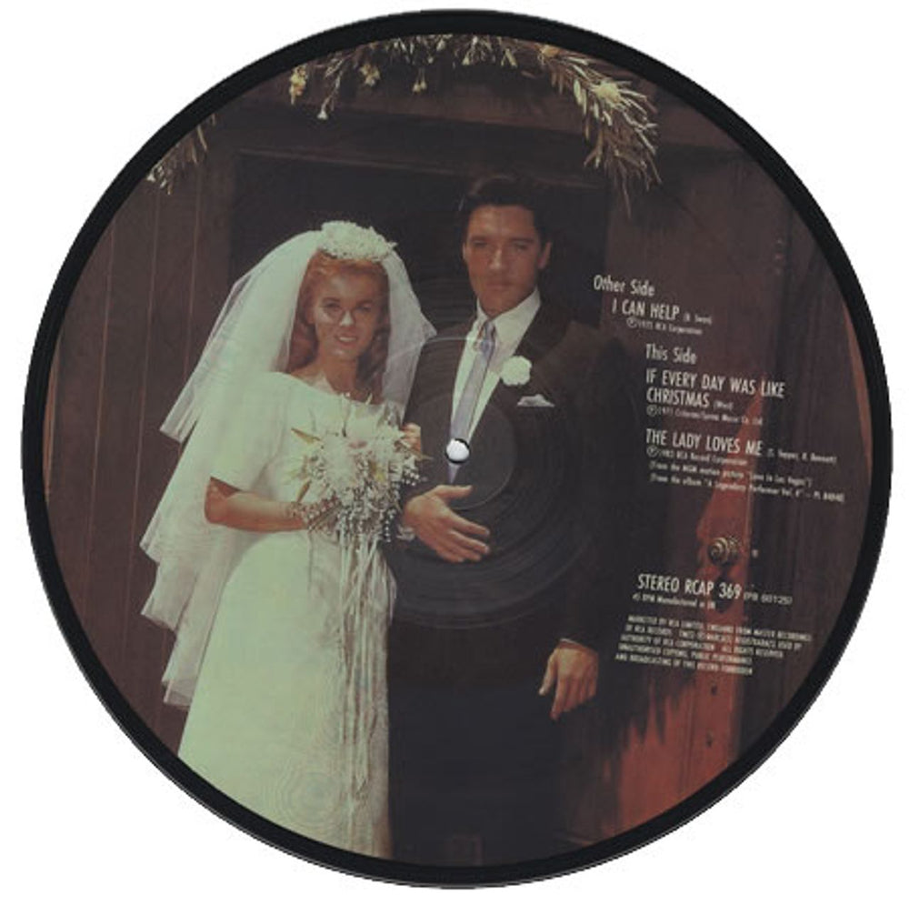 Elvis Presley Merry Christmas UK 10" Vinyl Picture Disc (10 inch Record Single) ELV1PME151341