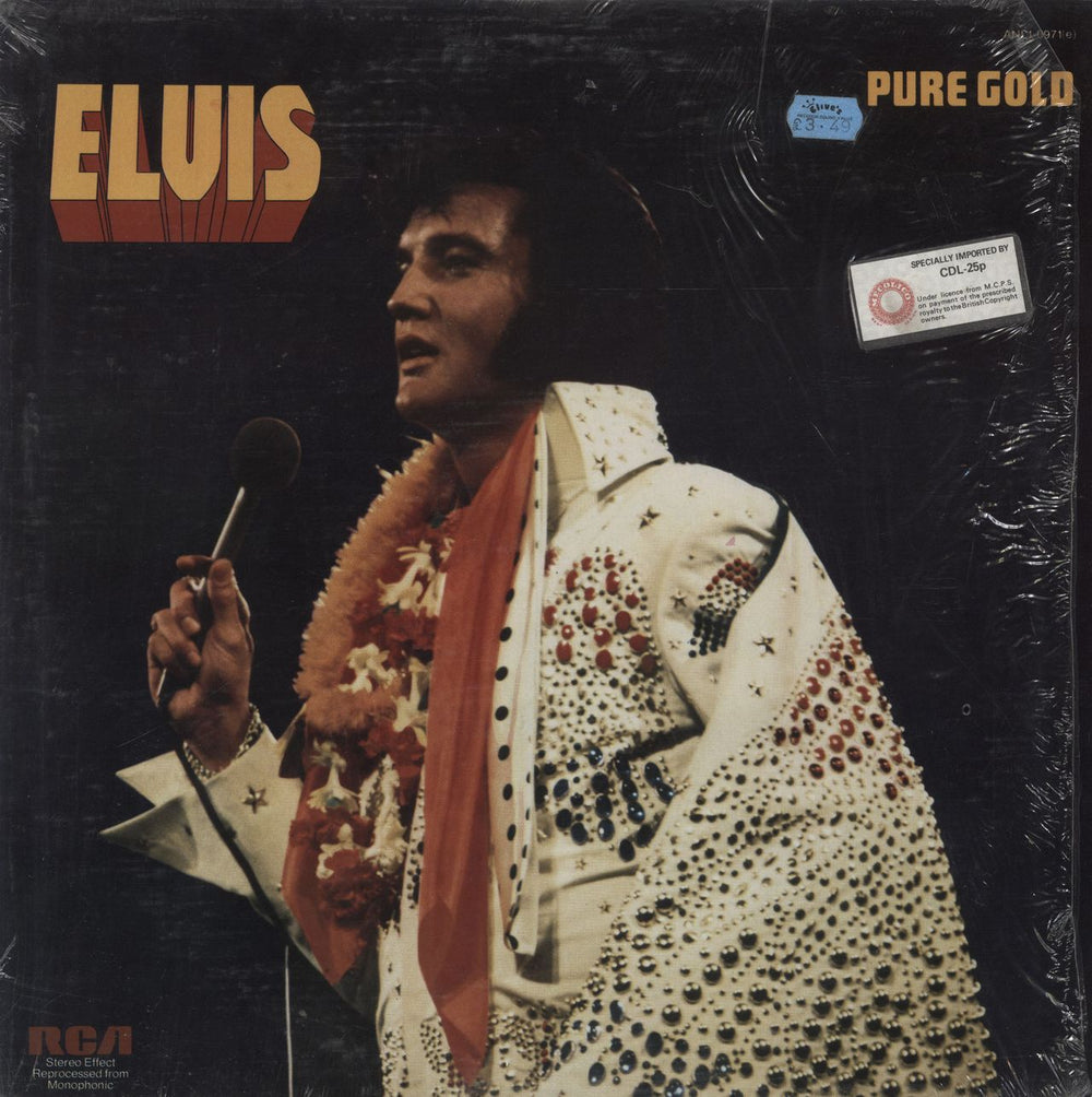 Elvis Presley Pure Gold US vinyl LP album (LP record) ANL1-0971(E)